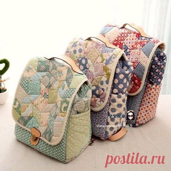 Шьем лоскутные рюкзачки. Идеи и выкройки