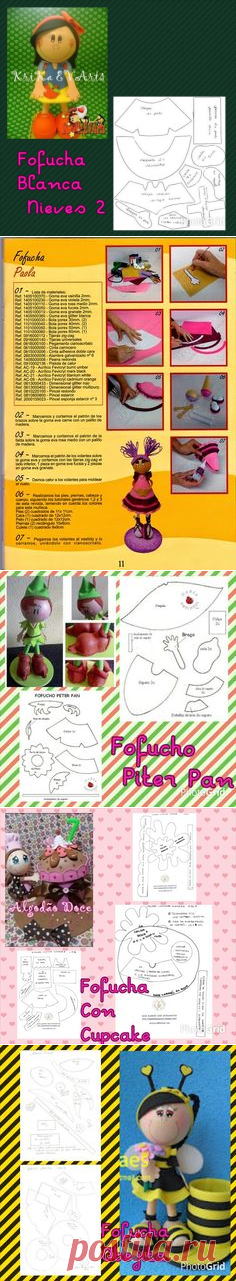 (6) Fofucha blanca niebes | ***fofumoldes**