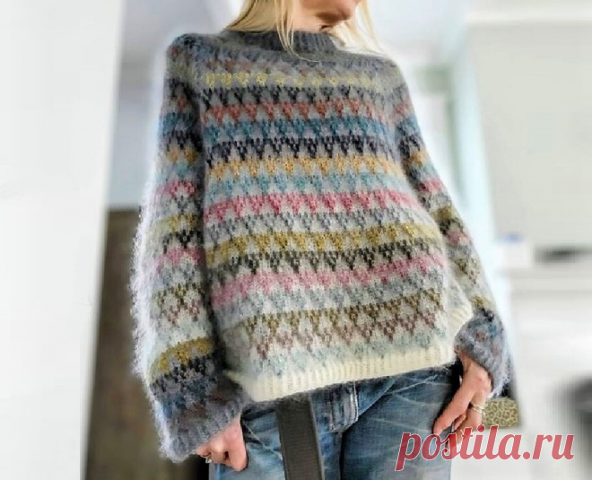 Модные, стильные и просто красивые! Подборка вязаных джемперов для любого возраста (30 идей) | Идеи рукоделия | Дзен