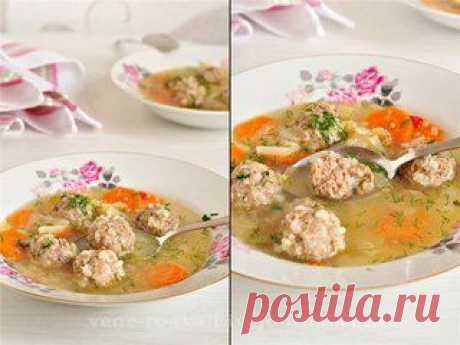 СУП С ФРИКАДЕЛЬКАМИ И ОВОЩАМИ.