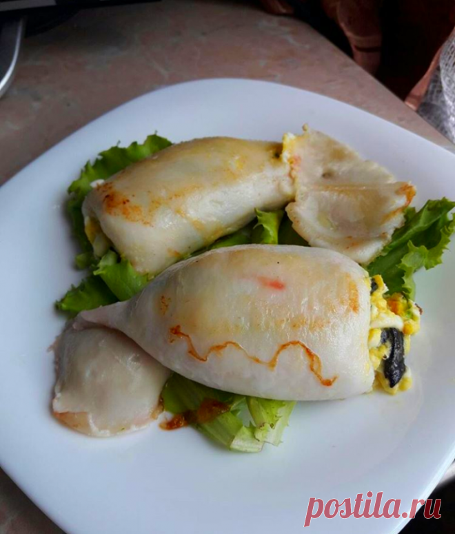 Фаршированные кальмары - Простые рецепты Овкусе.ру