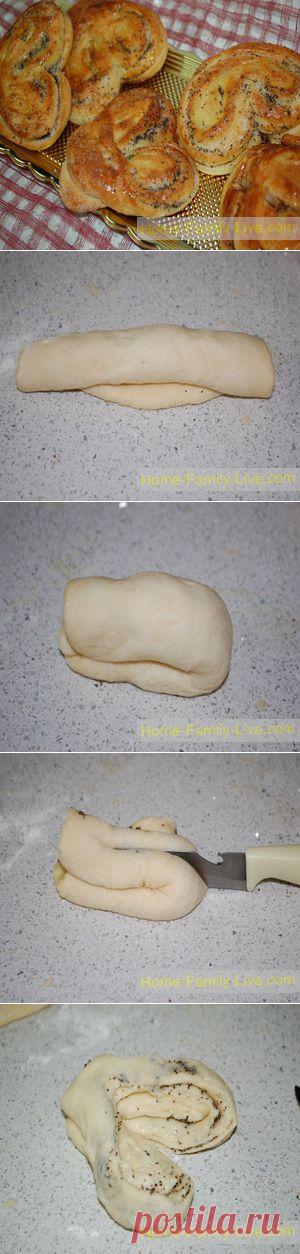 Плюшки с маком - Кулинарные рецепты