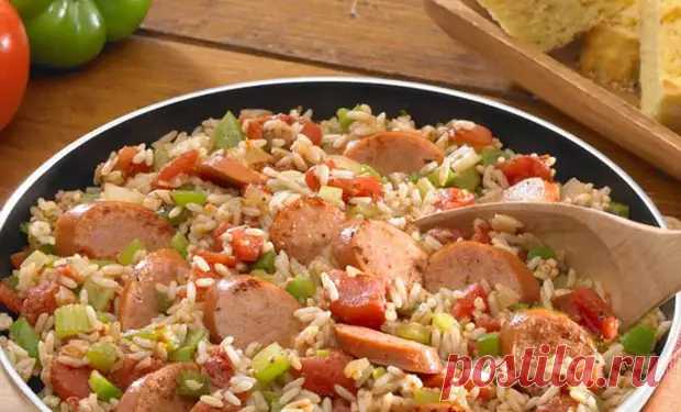 (12) Плов с сосисками. Быстрый и вкусный ужин на сковороде - Самая Модная - медиаплатформа МирТесен