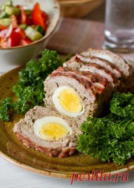 Мясной рулет с вареными яйцами - Пошаговый рецепт с фото | Вторые блюда | Вкусный блог - рецепты под настроение
