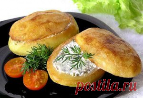 Картофельные сундучки со сметаной и грибами | Милочка