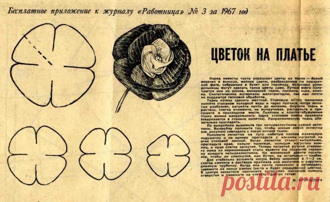 Цветок на платье