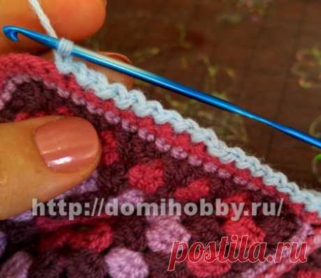 Простые способы обвязки края крючком