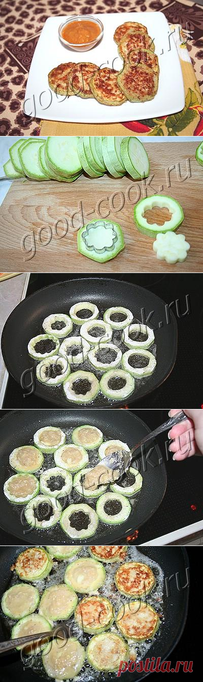 Оладьи в кабачковых кольцах