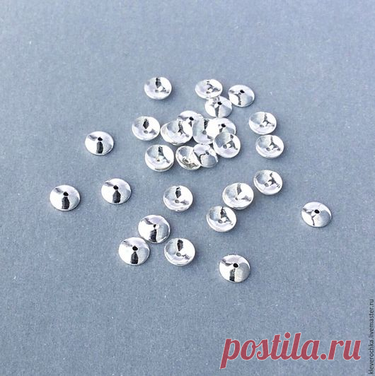 Купить _Шапочки разделители серебро 925 см.описание и фото - разделители спейсеры