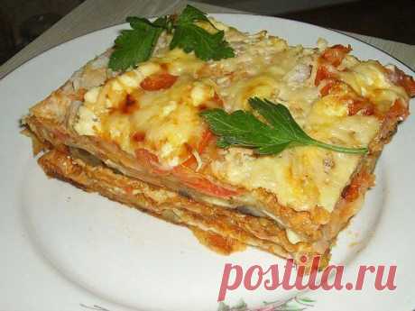 Самые вкусные рецепты: Лазанья из лаваша