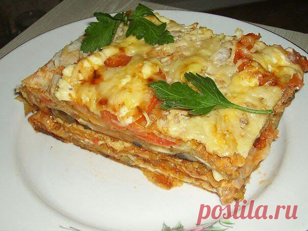 Самые вкусные рецепты: Лазанья из лаваша