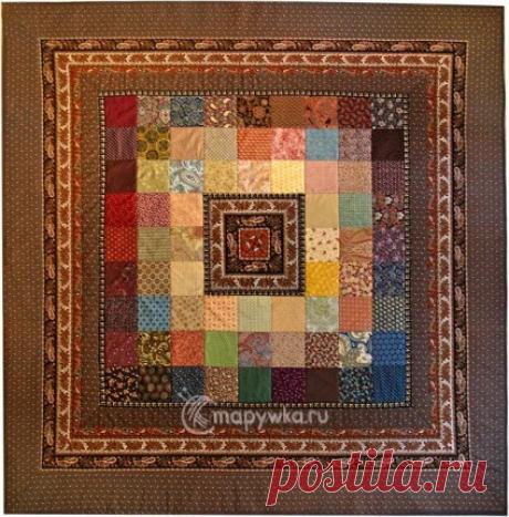 Лоскутное покрывало - пэчворк Мозаика - купить | Пэчворк, лоскутное шитье | HANDMADE интернет-магазин