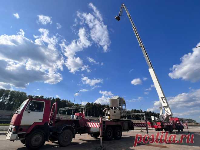 Аренда автовышки 60 метров в Москве от компании Скай Сити