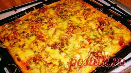 Пицца с грибами