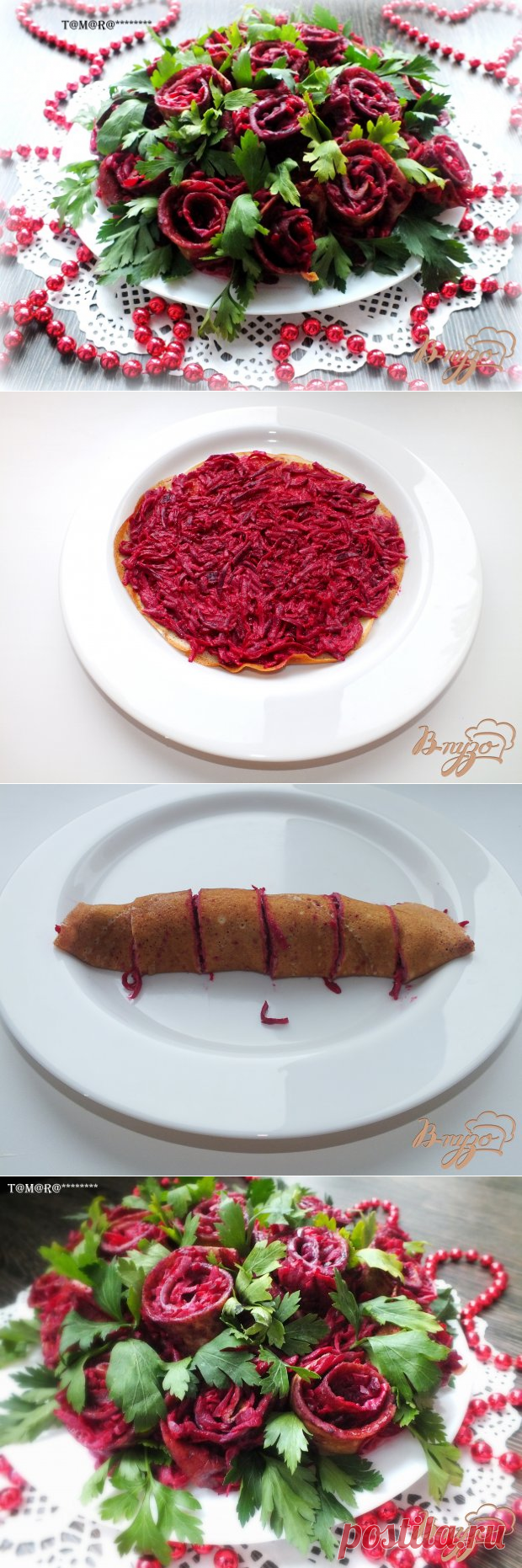 РОЗОЧКИ ДЛЯ  ЧЕЛЬДИ ПОД  ШУБОЙ..БЛИНЧИН И СВЕКЛА............
