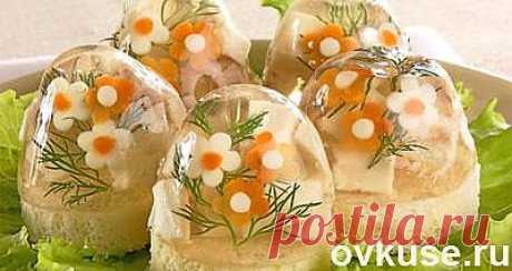 Канапе «Осетрина заливная» - Простые рецепты Овкусе.ру