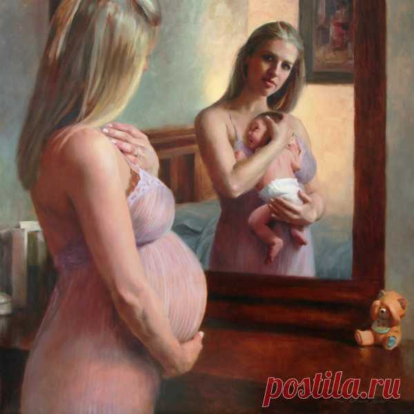 Быть мамой женщине дано...Художница Anna Rose Bain