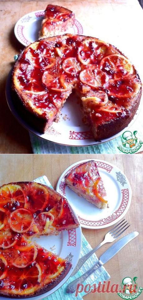 Цитрусовый пирог с клюквой - кулинарный рецепт