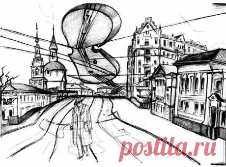 Современная живопись, Лисовская Елена, &quot;СКРИПКА И НЕМНОЖКО НЕРВНО&quot; (иллюстрация к В. Маяковскому)