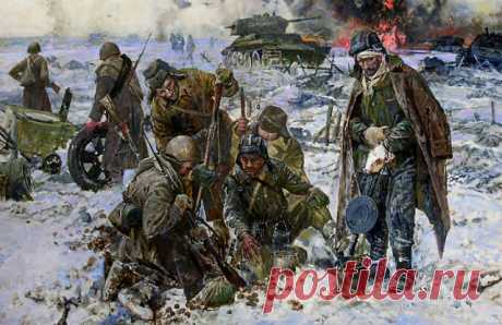 После боя. Художник Сафронов Виктор Алексеевич
