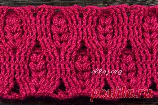 #узоры@ellejcrochet 

Такой узор лучше всего, вернее, удобнее всего применять при вязании круговых вещей (шапочки, снуды).
Мастер-класс по вязанию узора колоски → https://ellej.org/koloski/ 

******** 
#узорыкрючком #узорыдлявязания #узоркрючком #схемаузора #вязаниекрючком #вязание #схемыкрючком