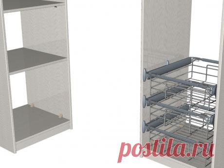 Решил пеналы гардеробной сделать с цоколем. Монтажники, правда повозятся )) ну я им схемку приложу... Для чего цоколь? - позже все будет понятно...