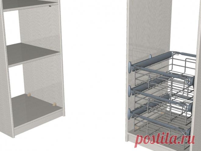 Решил пеналы гардеробной сделать с цоколем. Монтажники, правда повозятся )) ну я им схемку приложу... Для чего цоколь? - позже все будет понятно...