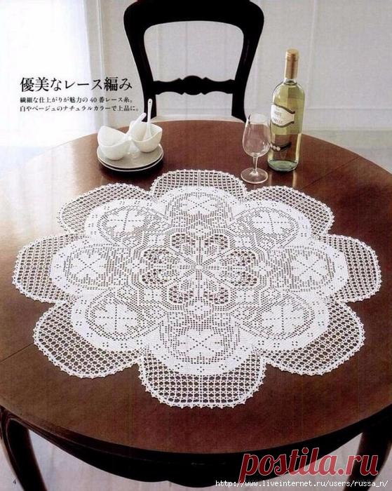 Салфетка крючком