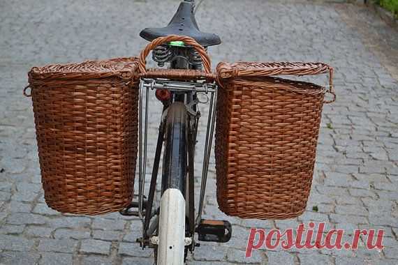 Плетеная велосипед Паньер. Велосипед Saddle Bag. Велосипед с FeiradeBarcelos
