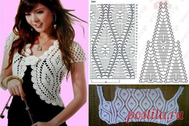 Señoras Bolero modelo y Preparación - Artesanía y Hobby sitio - Artesanía y Hobby Página web
