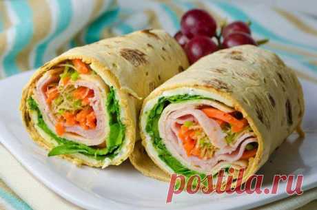 Ролл с ветчиной и сыром