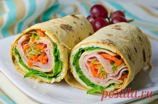 Ролл с ветчиной и сыром