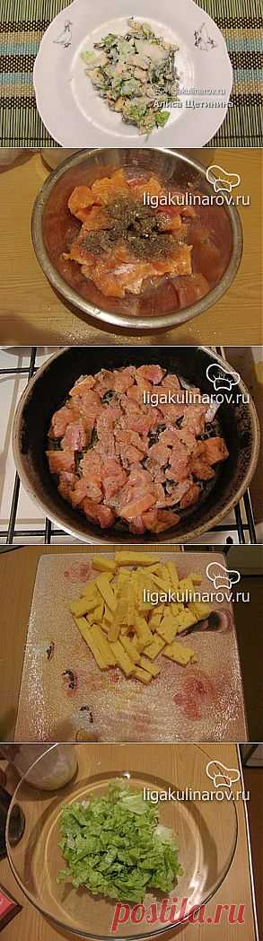 Салат с семгой и рукколой "Итальянский", рецепт пошаговый от Лиги Кулинаров.