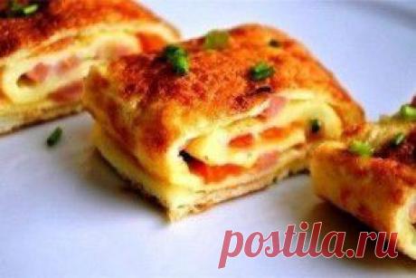 Омлет с ветчиной и сыром