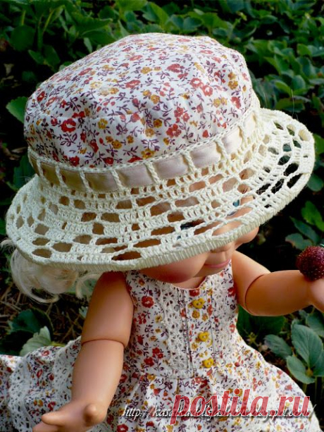 KasatkaDollsFashions: Мастер-класс шляпки «Лето в деревне» для кукол Galoob Baby Face
