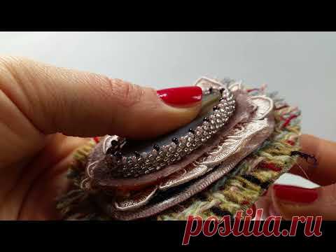 Как сделать брошь в винтажном стиле. В стиле Шанель. vintage brooch