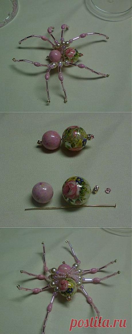 Обалденный бисерный паук!!!!!!!!!