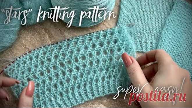 Так вы никогда не вязали: звёздная резинка 1 х 1 !!! 🌟🌟🌟🌟🌟Super easy beautiful knitting pattern