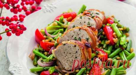 Насыщенный вкус: свиная вырезка,  запеченная в беконе — Едим дома
