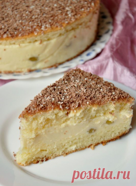 Торт с апельсиновым муссом.