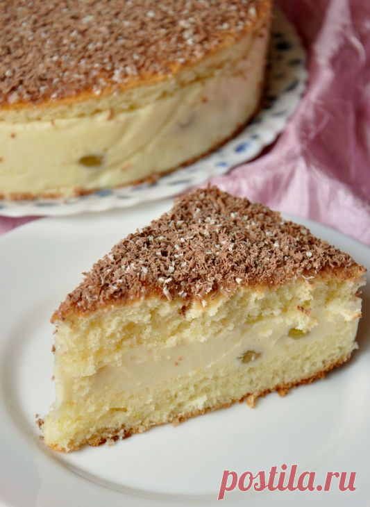 Торт с апельсиновым муссом.