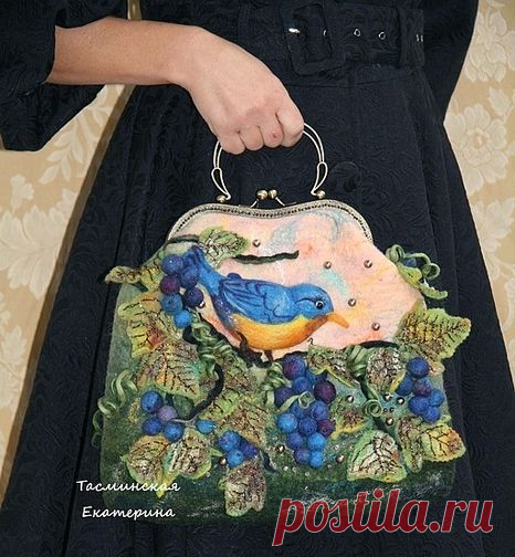 Сказочные сумки в технике валяние