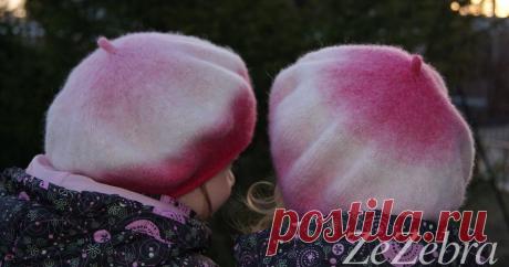 Вязание берета из пряжи 8/2