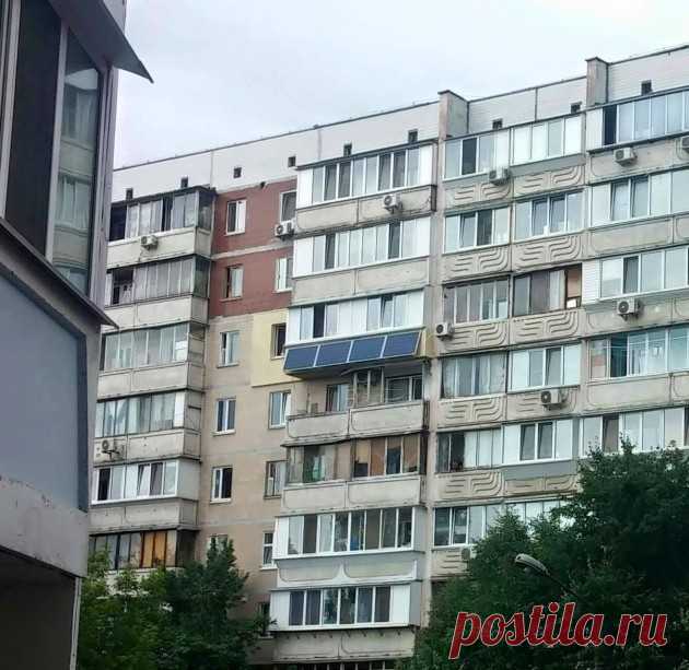 Что будет, если поставить солнечную батарею на балконе