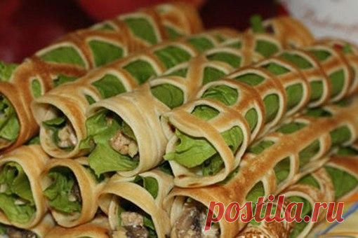 Как приготовить блинная закуска макраме - рецепт, ингредиенты и фотографии