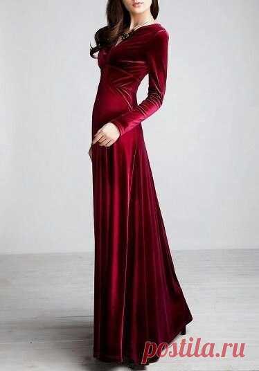 Бархатные вечерние платья — Модно / Nemodno