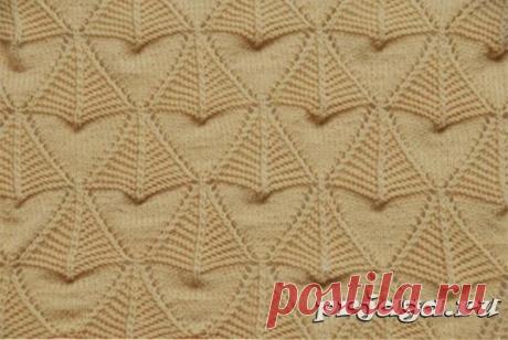 Объемный узор спицами