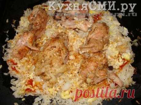 Рис с курицей в духовке
