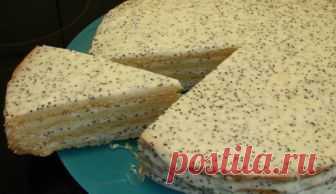 Мягкий и нежный сметанный торт к чаепитию