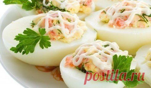 Фаршированные яйца.26 вариантов для начинки.